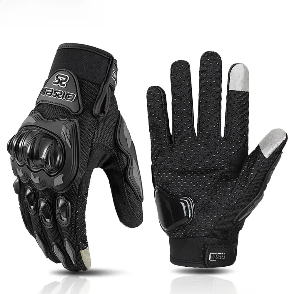 Ummer gants de Moto respirants à doigt complet gants de course de Motocross antidérapants résistants à l'usure gants de motard de Moto à écran tactile