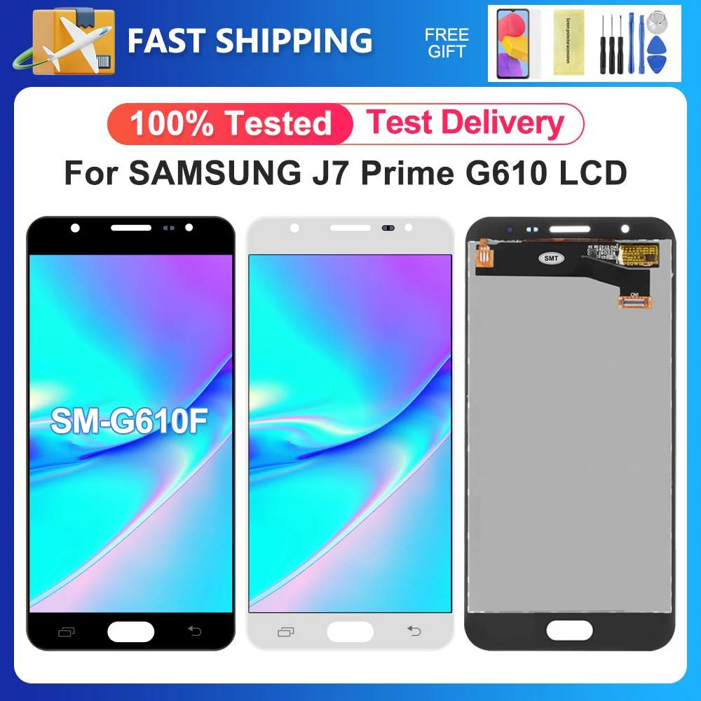 J7 Prime For Samsung 5.5\'\'For G610 G610F G610Y G610M G610 LCD Display Touch Screen Digitizer Assembly Replacement