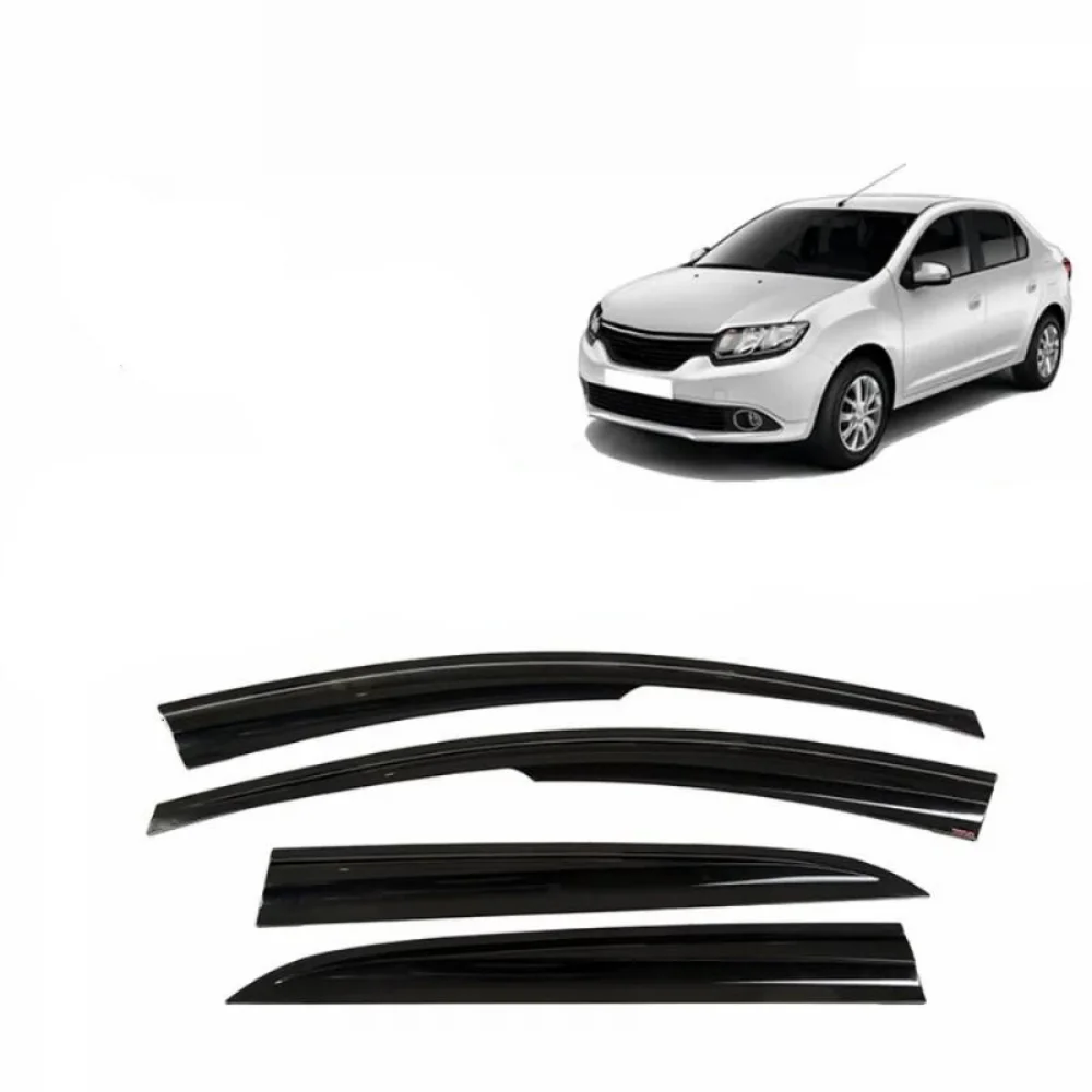 Car window accessories for Renault Symbol 2013-2020 Sport Style window deflector rain cover visor awnings Exterior Accessory