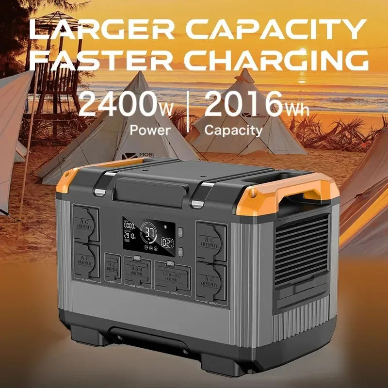 Batterie LifePo4 pour camping en plein air, centrale électrique portable, entrepôt en Ukraine, 220 V, 1200W, 2400W, 3000W, 630000mAh