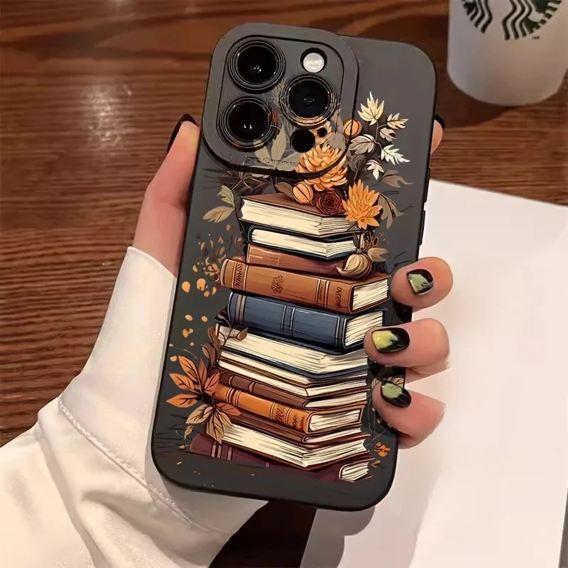 Coque de téléphone à motif de livre créatif et beau, pour Xiaomi Redmi Note 11 12 13 14 Pro Plus 5G 13C 12C 14C 4G 10 10s 11S 12S