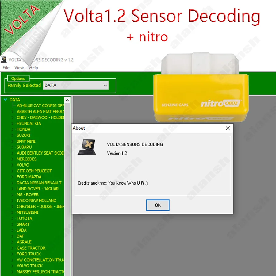 

Volta 1.2 Sensor Decoding Elimina Immo Off Lambda Remover + nitro