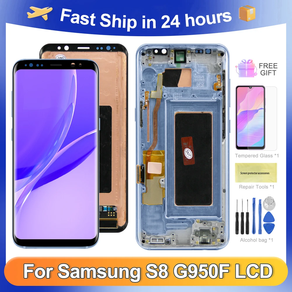 

S8 5.8''For Samsung For G950W G950S G950K G950L G950F G950N LCD Display Touch Screen Digitizer Assembly Replacement