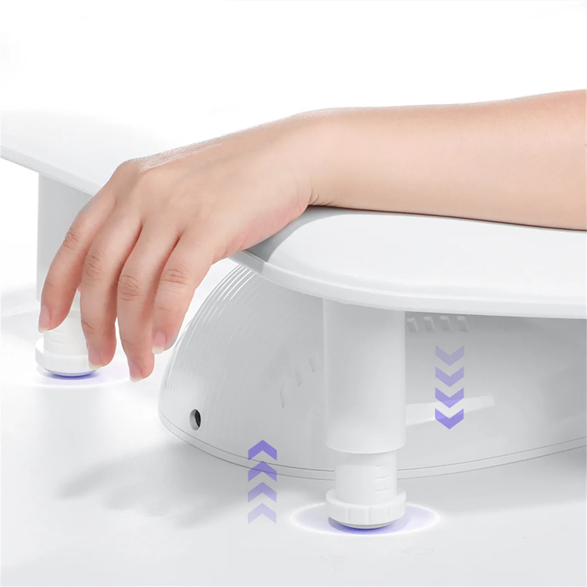 Zwei Hände Nail Art Hand kissen Höhe verstellbar angehoben Ständer U-förmigen Design Maniküre