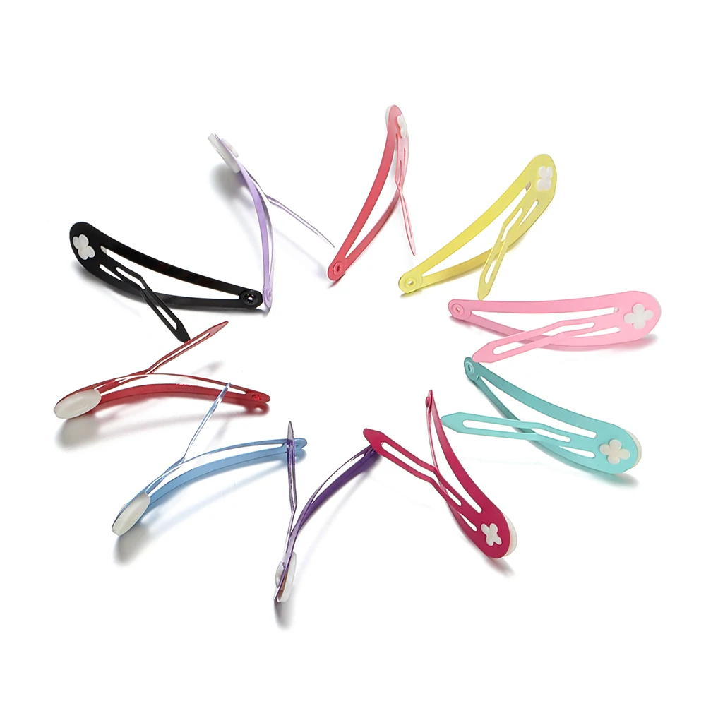 20Pcs Colorful Hairclip Base 45mm Hairpins for Diy Jewelry Making Girls Hair Clip Setting Diy Bow Flower Headwear Findings