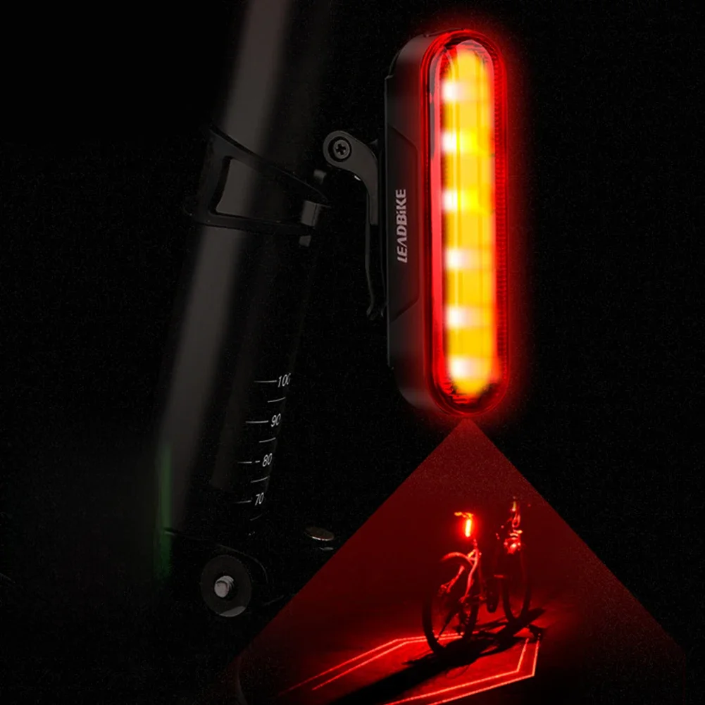 AliExpress Bike Tail Light Smart Rechargeable LED Laser Riding Double Bracket Bike Rear Night Light with Brake