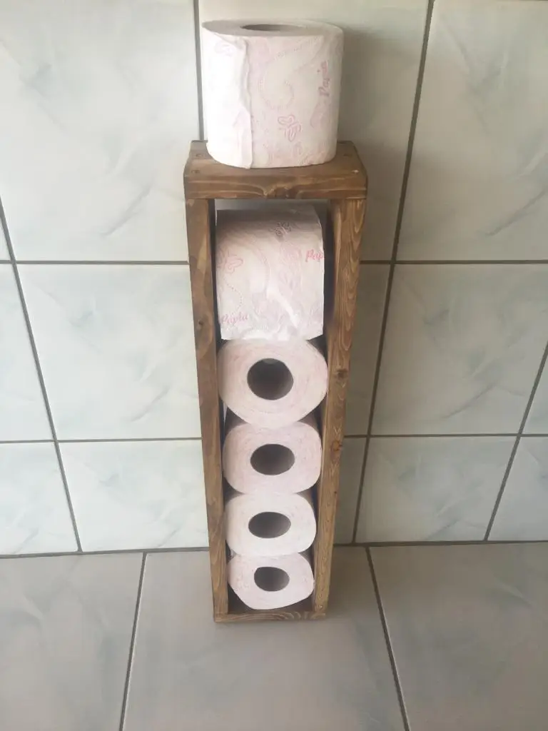 Wc Toilet Bathroom Paper Holder Stand Wooden Practical Portable Decorative Useful Easily Relocatable Reasonable Price Resistant