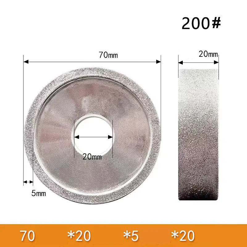 Diamant-Schleifscheibe, Schleif-CBN-Fräser, Keramik-Stahl-Schnitzmesser-Schleifmaschine 40/50/60/70/80mm – Detail 9