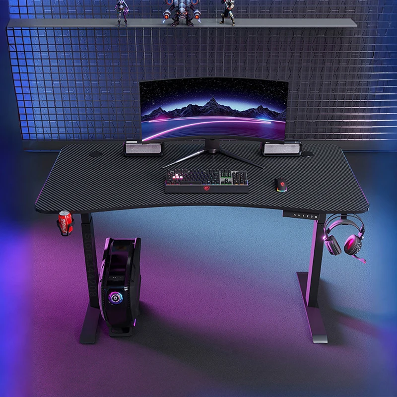 Tookfun Smart Electric Rgb Gaming Lift Game Desk Computer Desk Standing Desk 100kg Load-Bearing 45CM Adjustable Height