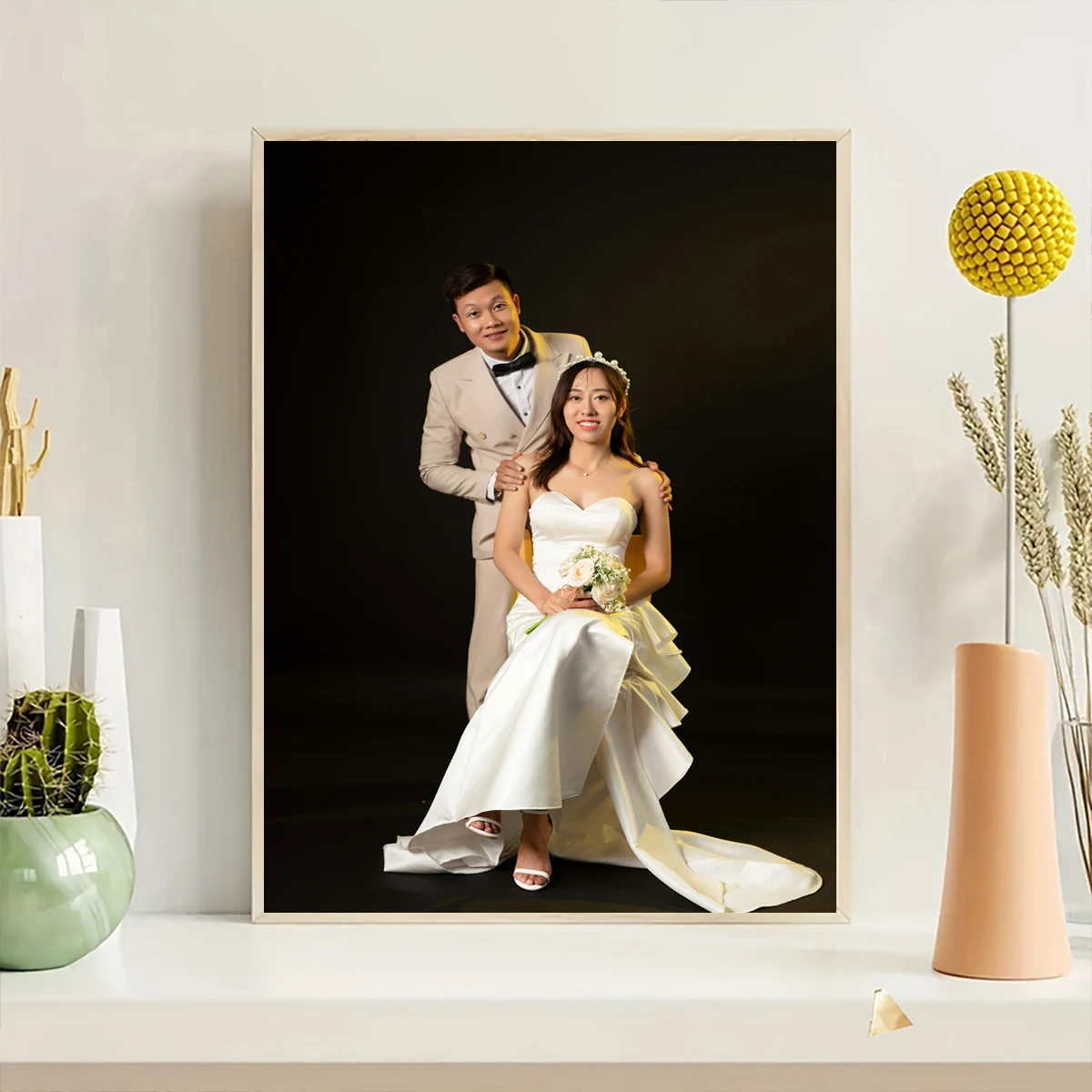 1 Personalized Custom Canvas Portrait Print – Customize with Any Photo – Framed or Unframed Options Available – Unique Home Deco