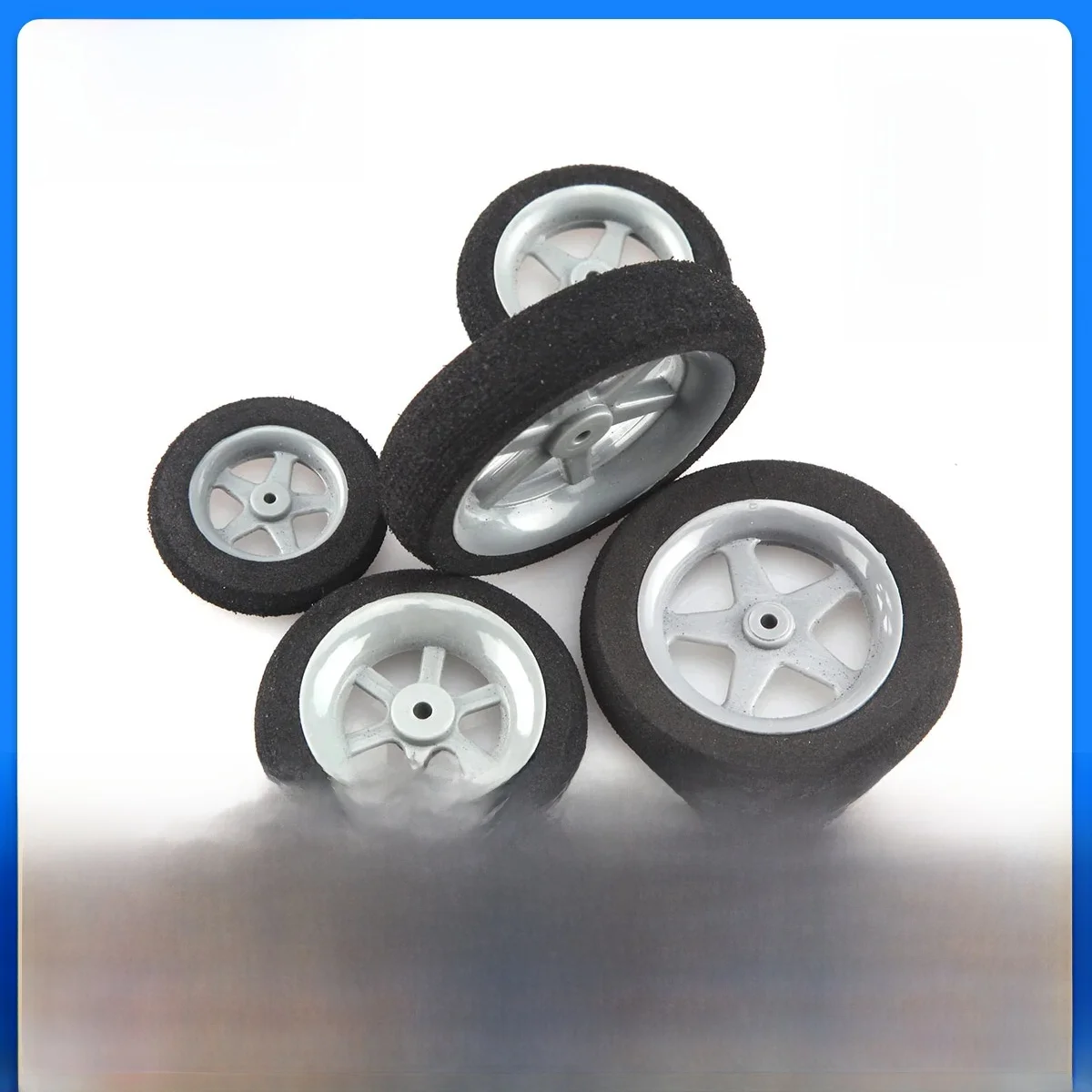 1 para superlekkich kół z gąbki piankowej 30 mm 35 mm 40 mm 45 mm 50 mm do części zamiennych do modeli samolotów RC — zdjęcie 2