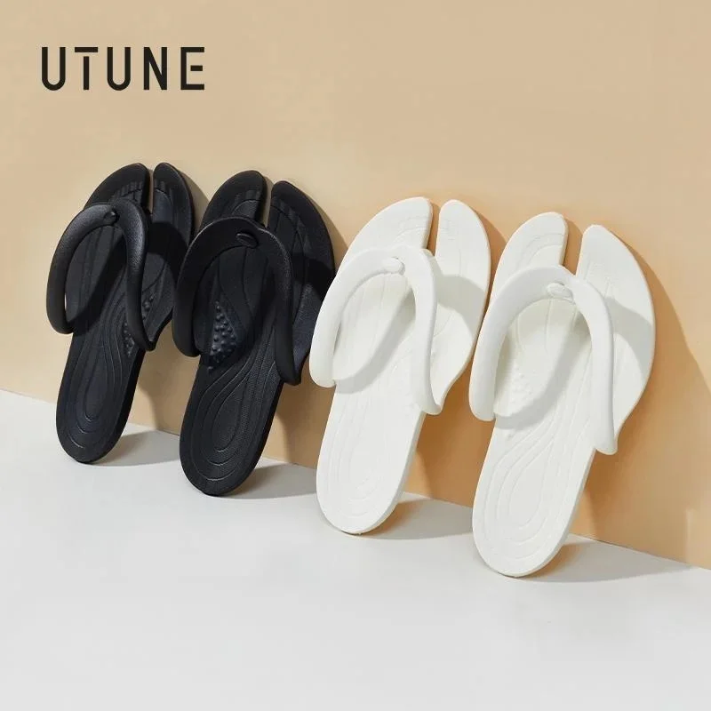 

UTUNELightweight Business Slippers for Men and Women Outdoor Beach Massage Flip-Flops Women's Shoes Travel Shoes Home Sandals