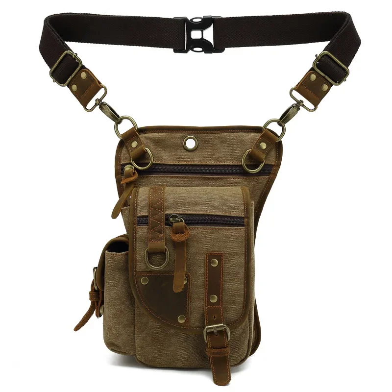 AliExpress weixier Canvas Drop Leg Bag sport Thigh Outdoor Waist Pack for Men Women Cycling Multi-Pocket Waist Fanny Pack Daypack sacoche homme sac