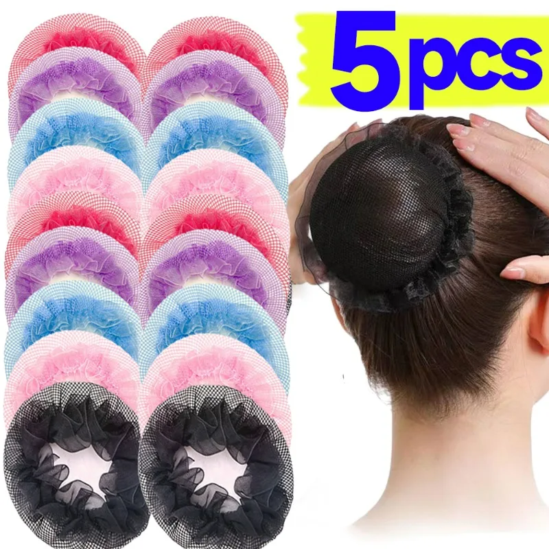 Women Ballet Elastic Hair Net Adjustable High Quality Weave Adjustable  Drawstring Style Head Bands Fashion Headwear Accessories