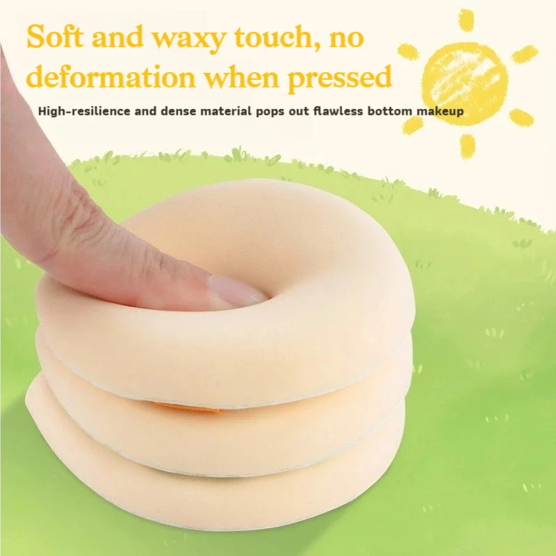 5pcs Cotton Candy Big Cosmetic Puffs Cushion Powder Puffs Foundation Concealer Blender Applicator Dry Wet Makeup Tools