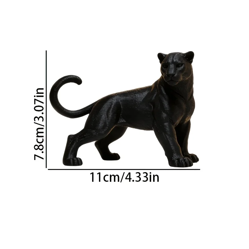 1 Stück robuste Schwarze-Panther-Statue mit einem traumhaften Design zur Dekoration von Schreibtischen, als kreatives Geschenk, zur Dekoration von Armaturenbrettern in Autos, zur Heimdekoration, zur Dekoration von Bons – Detail 5