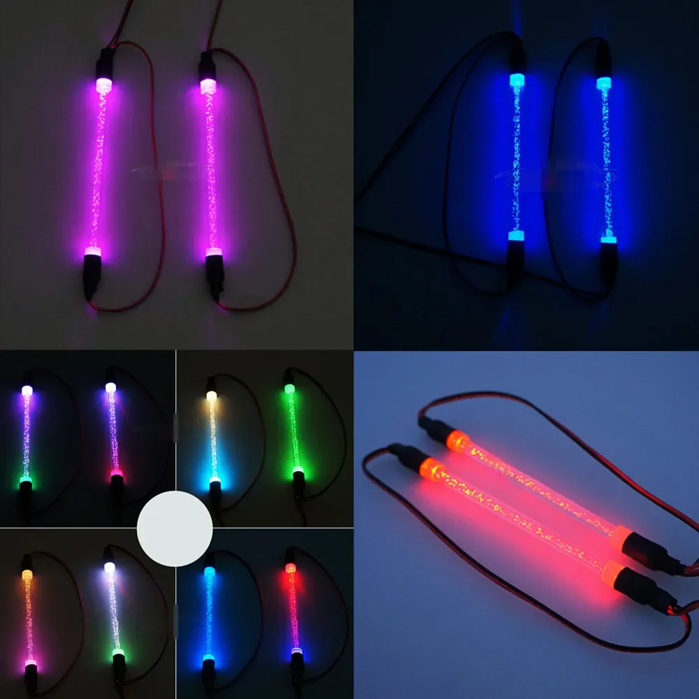 MIBIDAO RC châssis de carrosserie barre lumineuse LED Tube de bande pour 1/10 Axial SCX10 90046 AXI03007 TRX4 TRX6 D90 Wraith pièces de bricolage