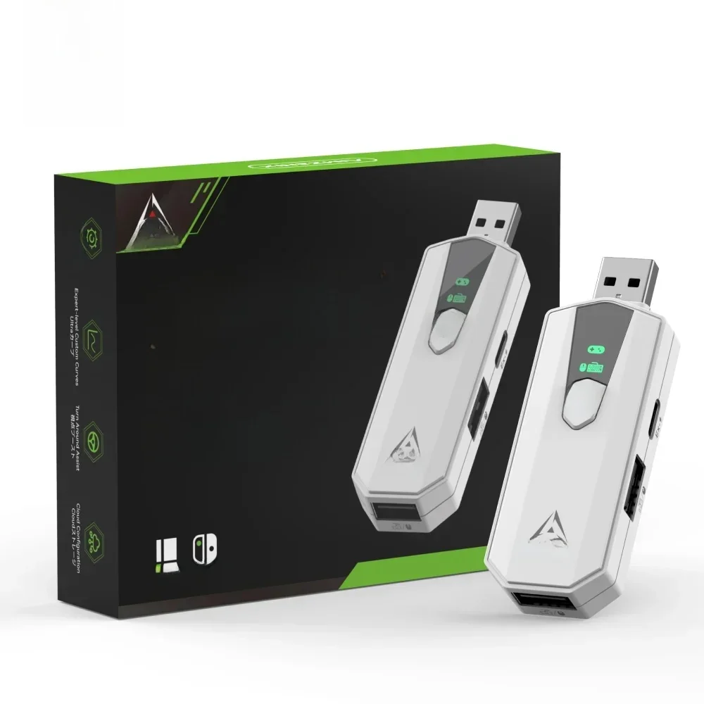 AIMZENIX AX200PRO toetsenbord-muisadapter, hoogwaardige converter |   Compatibel met populaire FPS-spellen |   PC- en NS-platforms - afbeelding 2