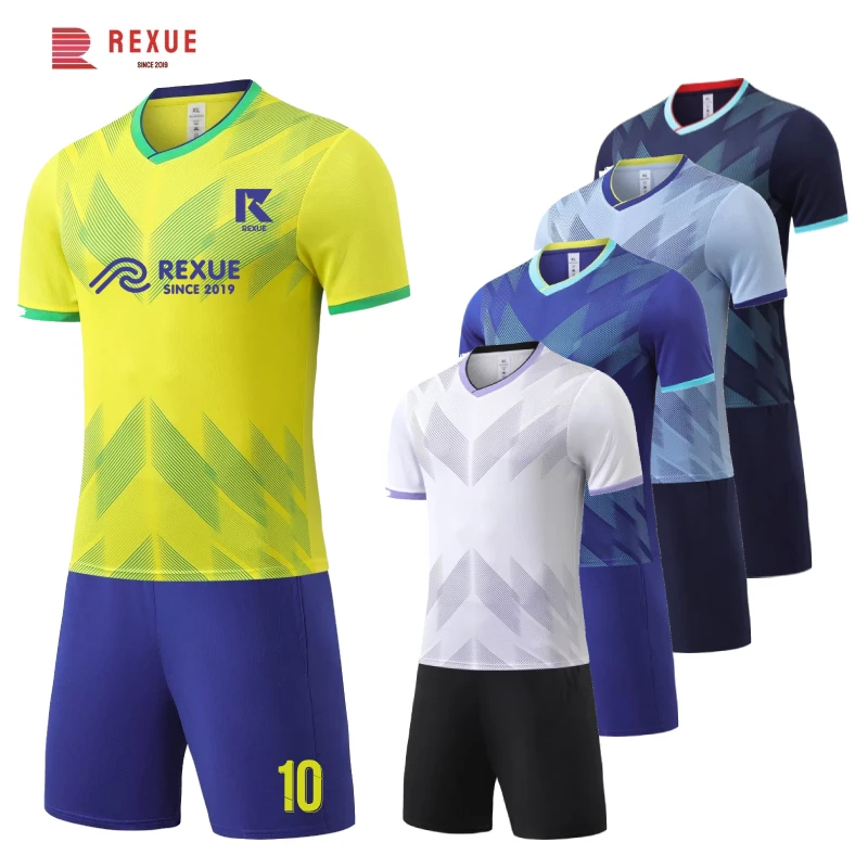 Futbolowa odzież męska zestaw koszulek do piłki nożnej dziecięca 24/25 tajska jakość Futsal Uniform dla drużyny dostosować numer Logo Plus rozmiar