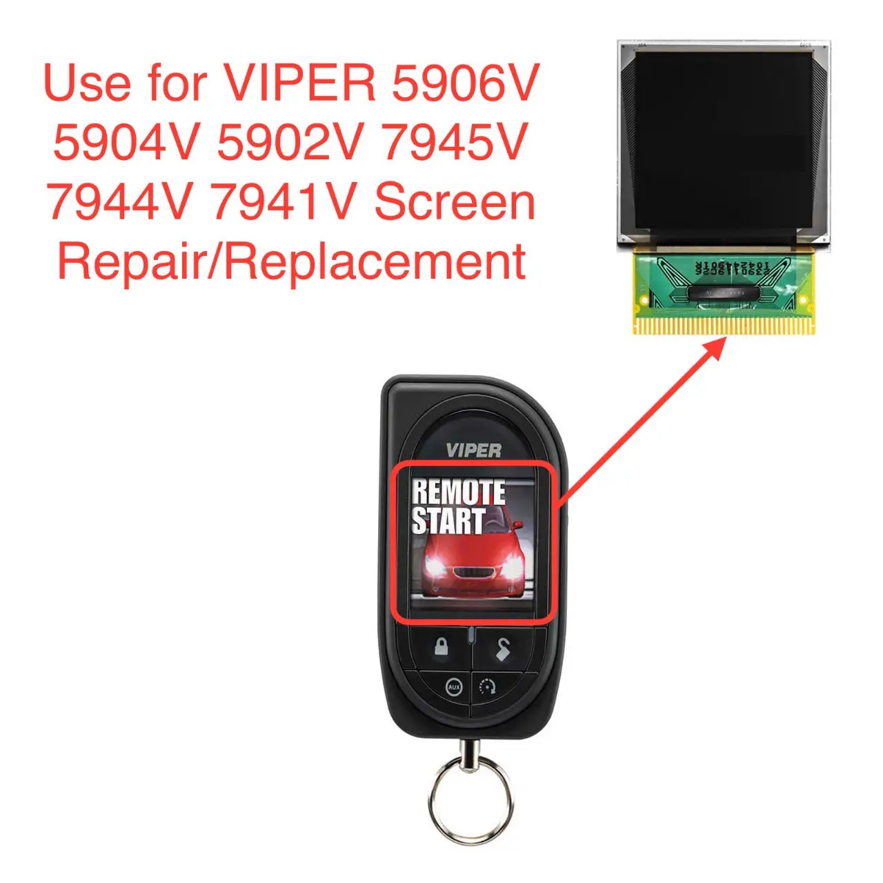 Oled Lcd Display for VIPER 5906V 5904V 5902V 7945V 7944V 7941V Repair Accessories