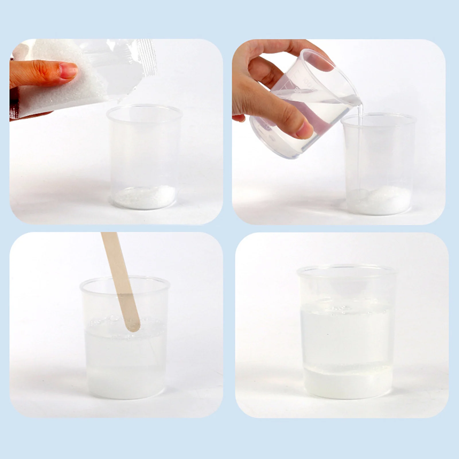 Kit de ciências de cultivo de cristal, experimentos de biologia/química, ferramentas, decorações, presentes de ano novo, ornamentos para crianças, cristais condutores