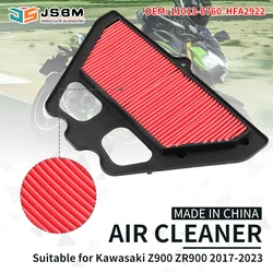 JSBMAir Z900 Intake Cleaner Air Filter For Kawasaki Z 900 ZR900 SE ABS 2017 2018 2019 2020 2021 2022 2023 HFA2922 110130760