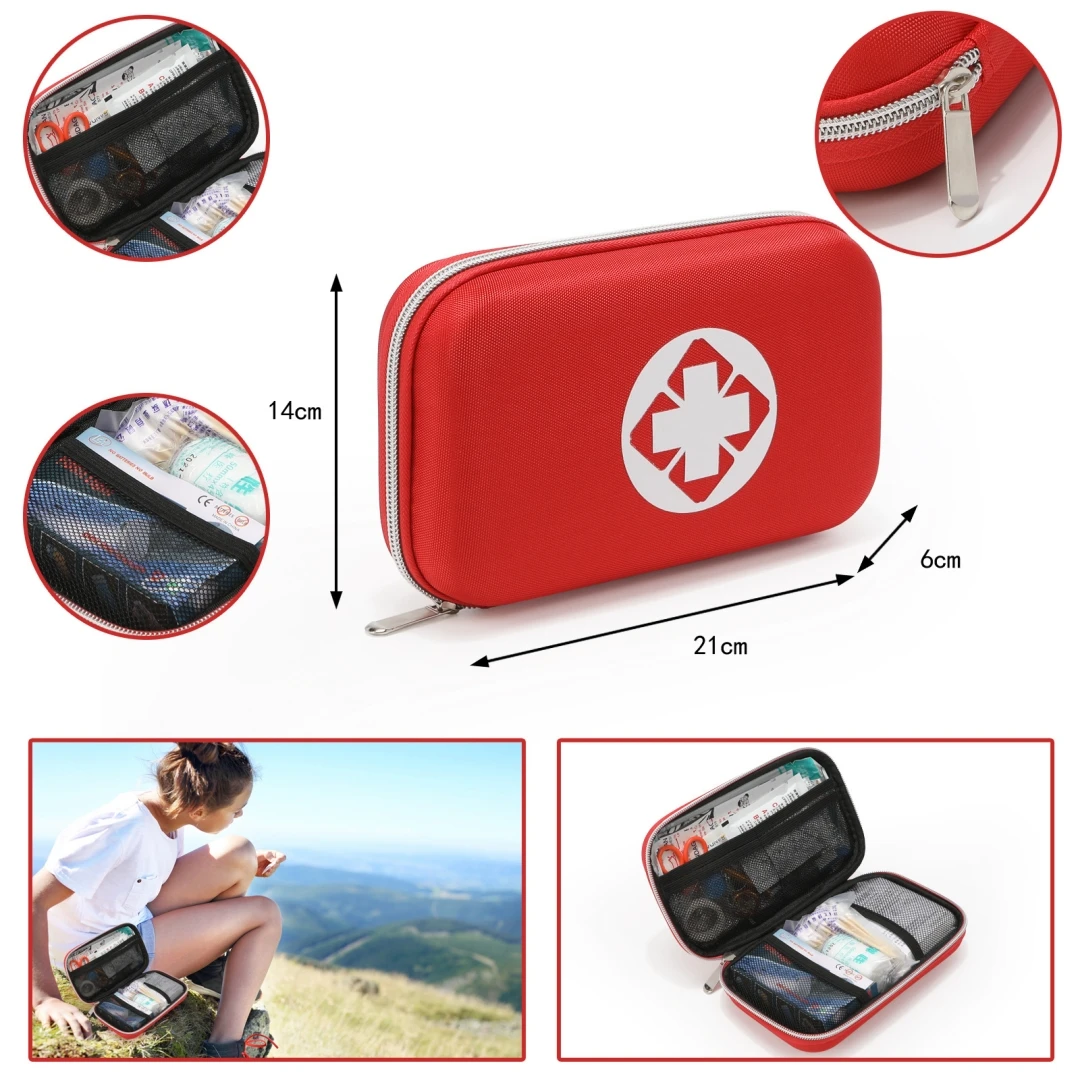 24 types, 330pcs first aid supplies,Emergency kit outdoor vehicle multifunctional portable emergency kit family emergency kit