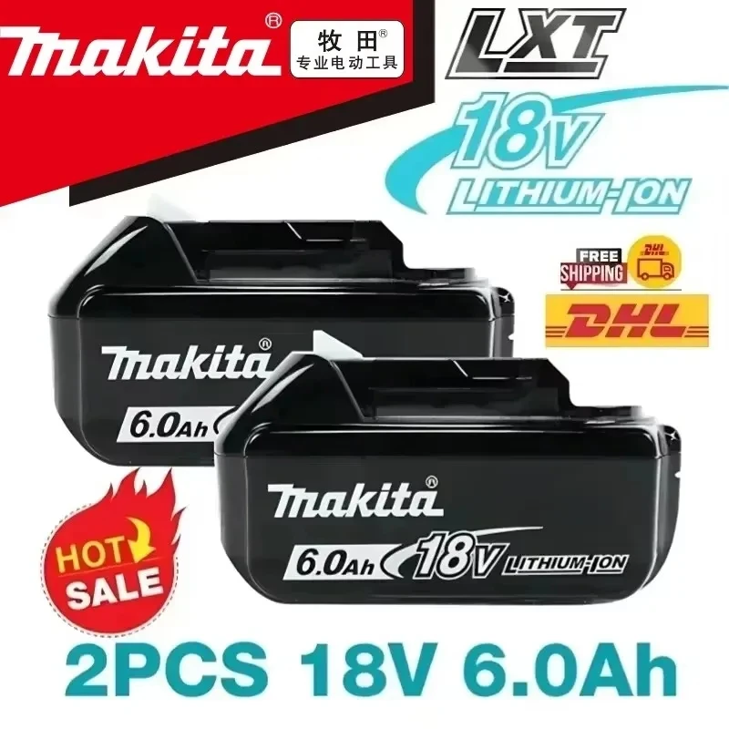 100% Genuine 18V Makita 6Ah for Makita Battery BL1840 BL1830B BL1850B BL1850 BL1860 BL1815 Replacement Lithium Battery
