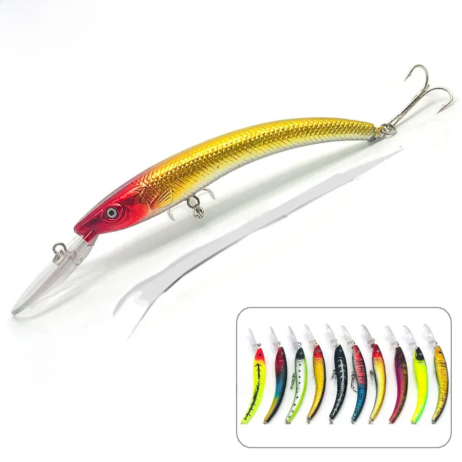 Woblery Jerkbait Minnow do trollingu/szczupaka/duże ryby/fałszywe/sztuczne/karp/twarda przynęta Bass Crankbait Fishing Lure/Tackle Swimbait — zdjęcie 2