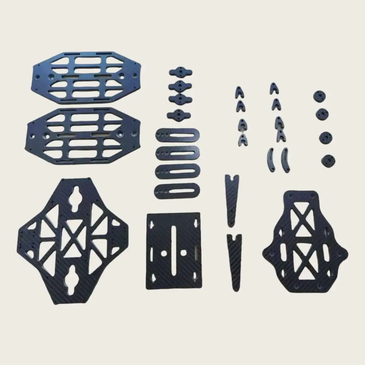 Carbon Fiber Sheet Plate Cutting Panel Board Processing CNC Machining Engraving Chamfering Drone Racing FPV Frame Spare Parts