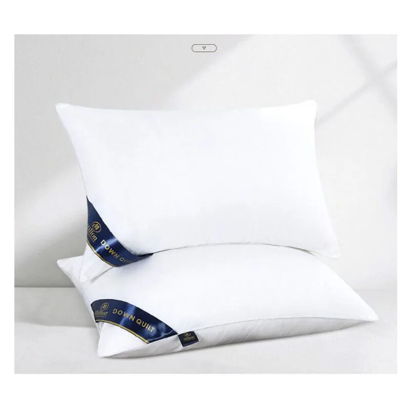 Solid color 48*74 2PCS sleeping Pillows for home bedroom Stuffed 5star hotel bounce back soft comfortable bed adult sleep pillow