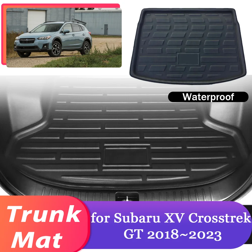 

Car Trunk Mat for Subaru XV Crosstrek GT 2018~2023 2019 2020 Luggage Waterproof Rug Cargo Boot Pad Liner Carpet Cover Accessorie