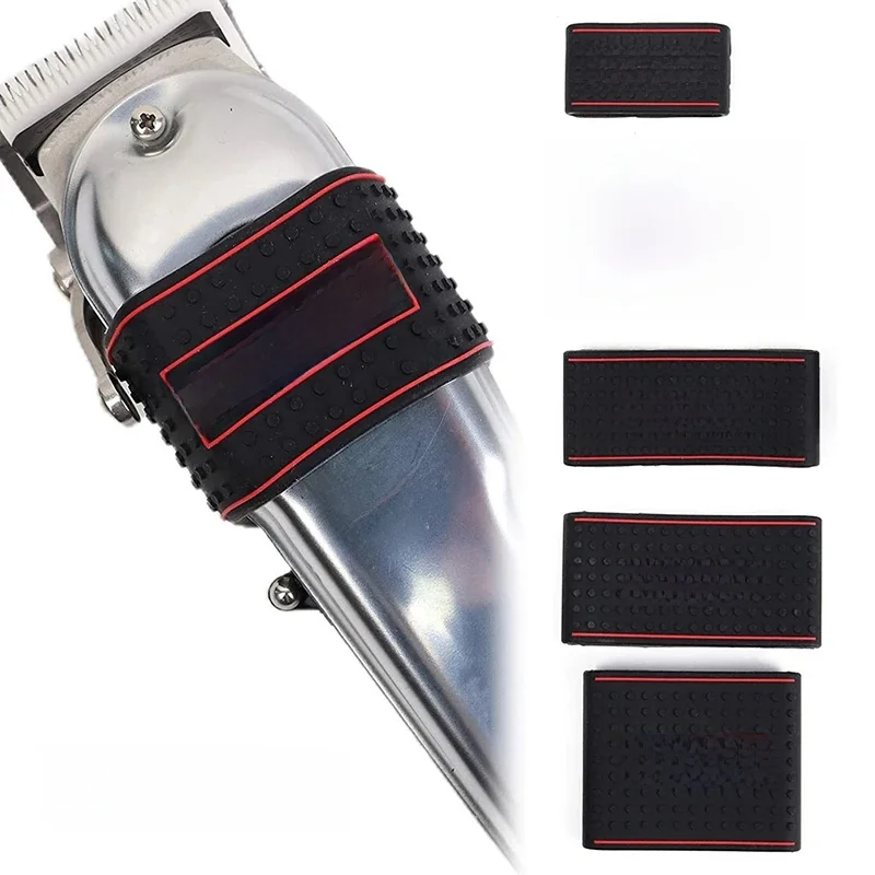 Trimmer Grip Barber 5 sztuk maszynka do strzyżenia włosów uchwyt gumowy konstrukcja antypoślizgowa fryzjer chwyty rowerowe fryzjerstwo pierścienie dekoracyjne — zdjęcie 2