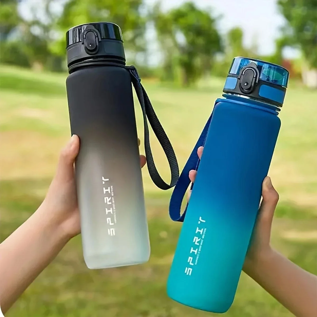 Gradiëntwaterfles - 1000 ml/600 ml/750 ml capaciteit Outdoor Camping Gym Geschikt Vakantiecadeau Verjaardag - afbeelding 2