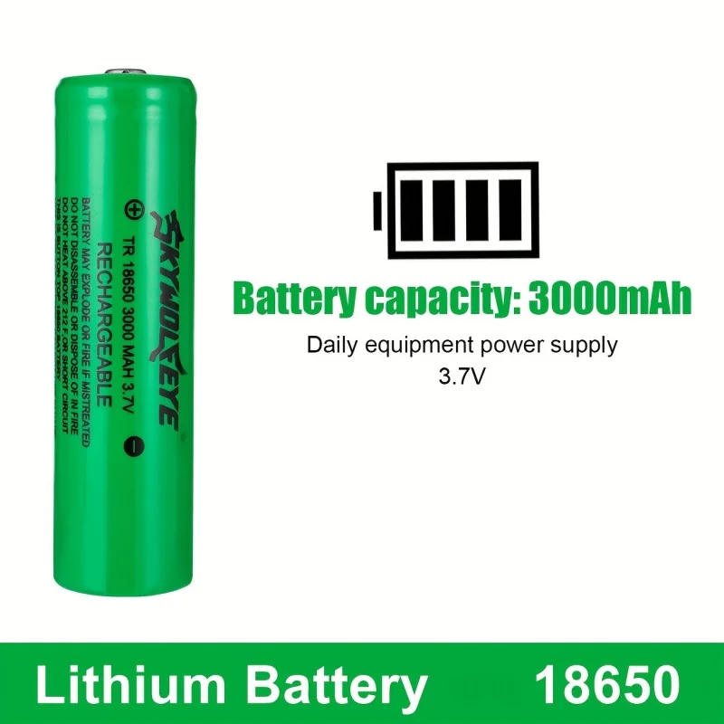 Skywolfeye 4PC High Capacity 3.7V Rechargeable Li-ion Battery for Remote Controls Doorbells Electronic Devices