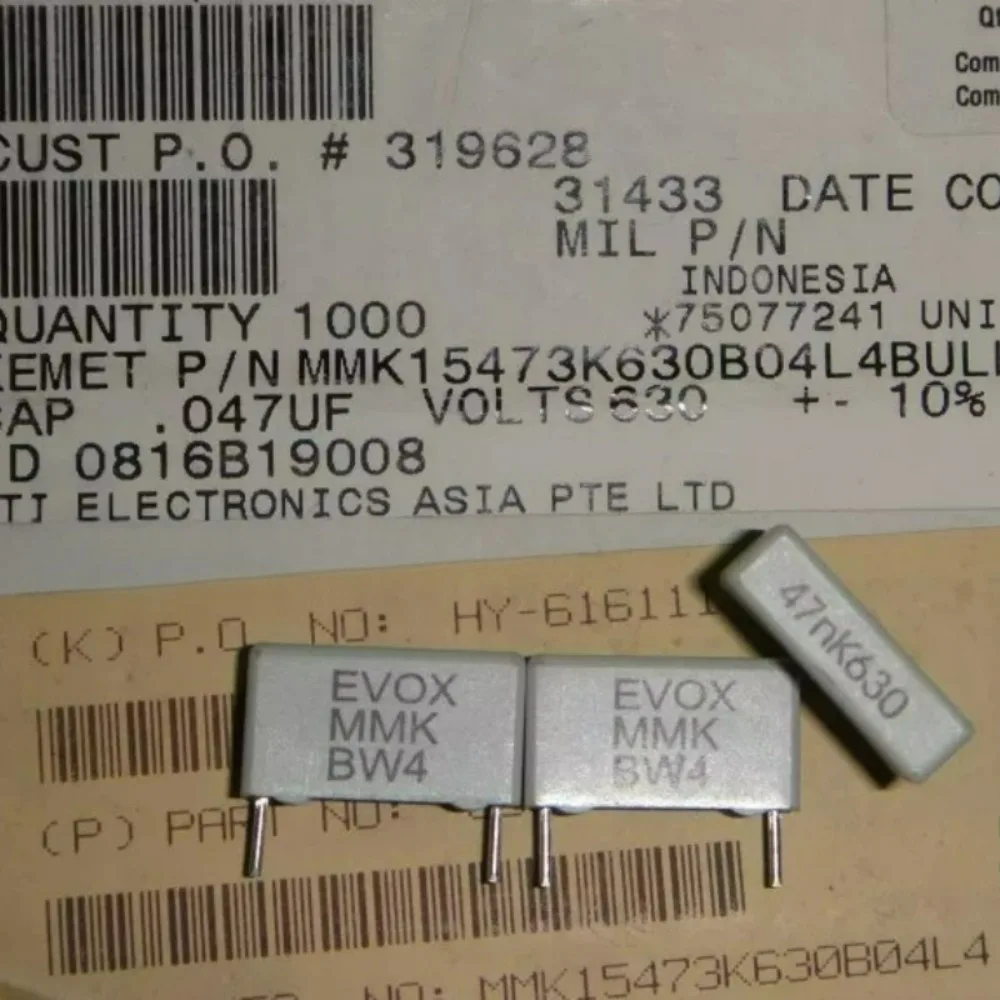 

10pcs/lot MMK15 0.047uF 630V 47nf 473 K Brand New 15mm Film Capacitor MMK15473K630B04L4BULK