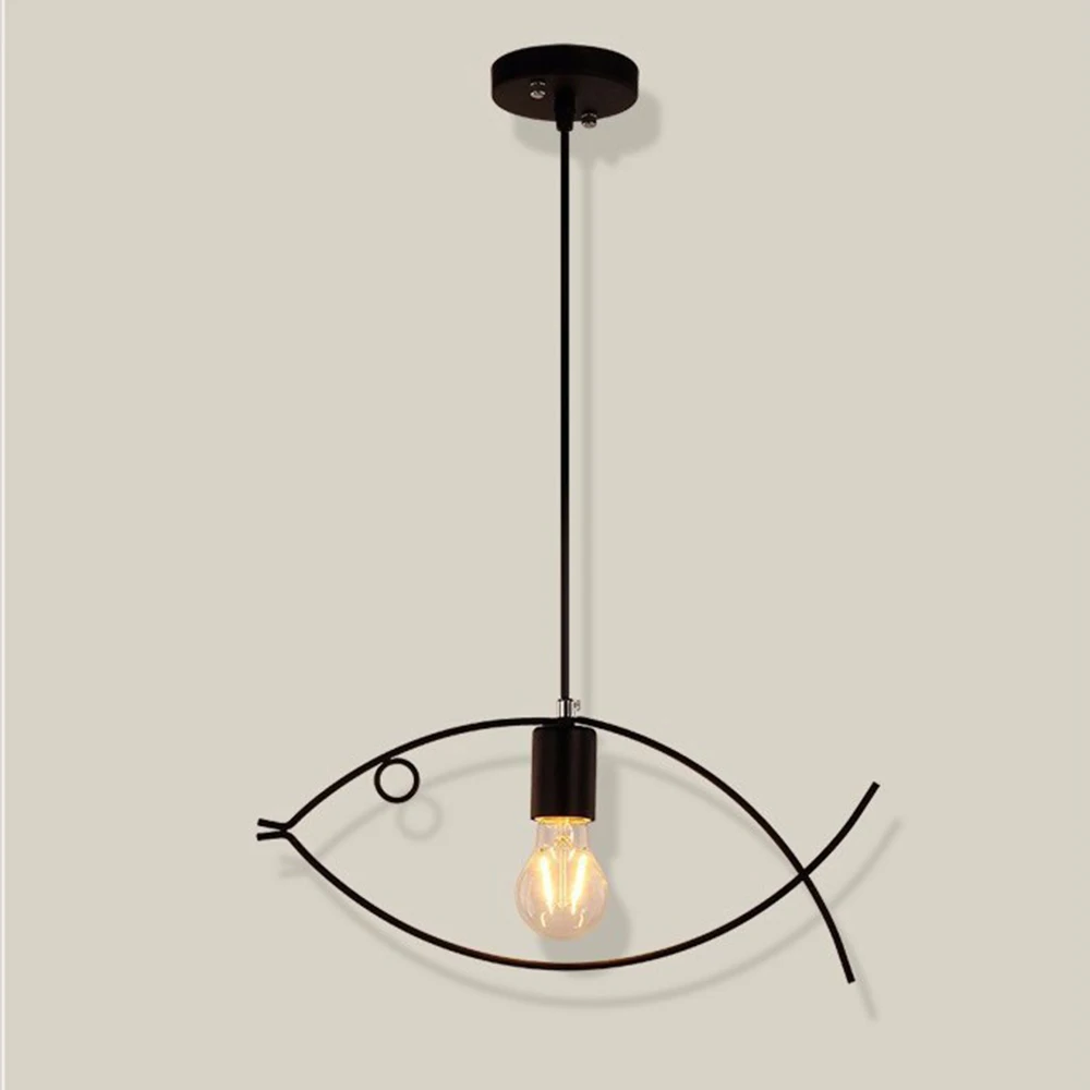 Chandelier Dining Modern Vintage Industrial Retro Pendant Light Metal Loft Bar Creative Ceiling Chandelier E27 Base