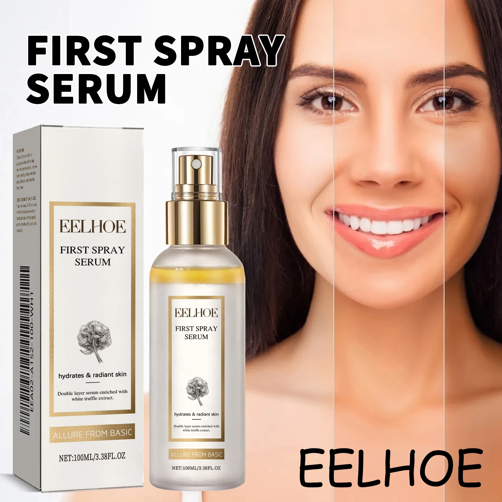 

EELHOE Face Skin Care Spray Dark Spot Corrector Moisturizing Brightening Skin Tone Reduce Dryness Glowing Face Serum Spray