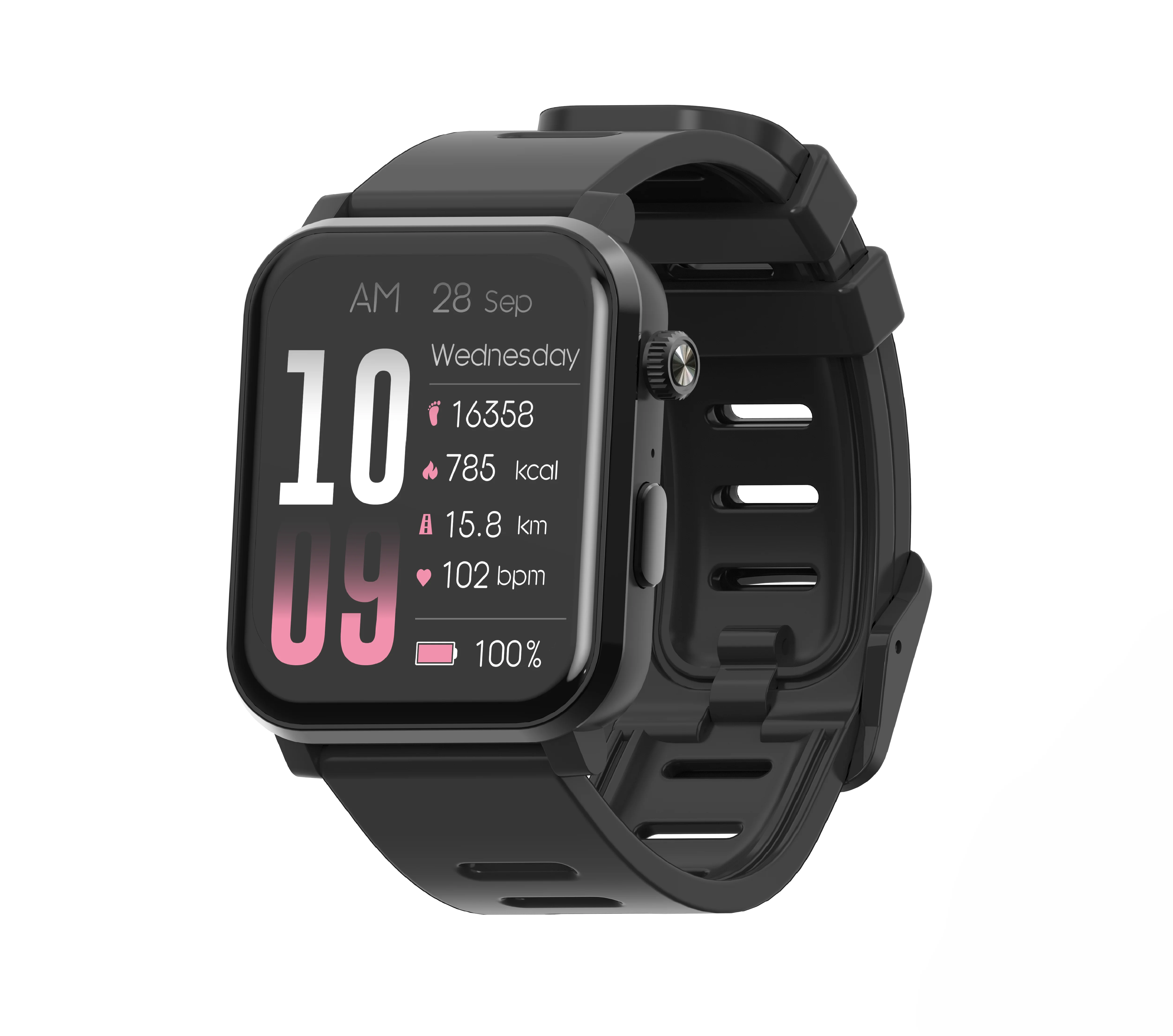 Умные часы EZON S7, мужские, женские, 1,83 дюйма, 120+ спортивных IP68, водонепроницаемые, пульсометр/монитор сна/шагомер/калорий, Android