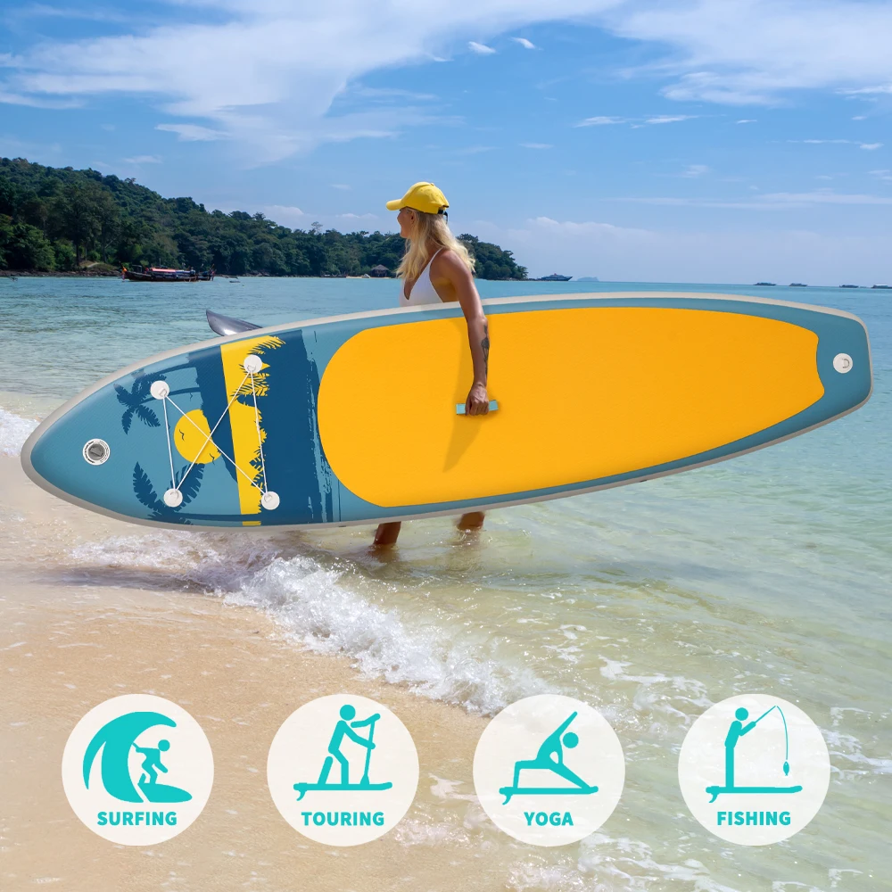 Kép 4: Funwater Vízálló Felfújható Mi a baj? Deszka számára Felnőtt Kezdő majd Élenjáró users 350x90x15cm 200KG vize sportok Hullámtörés Deszka vel Az egész accessor