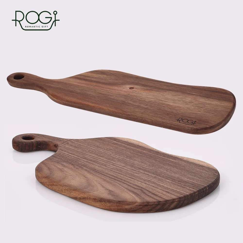 Rogi Walnut Cutting Board 2-Piece Set A (Handle + Violin Cutting Board) - Wooden Walnut Cutting Board, Plating, Tableware, Kitchenware