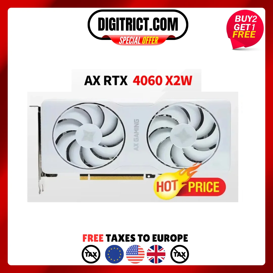 USED AX-Power By INNO3D GEFORCE RTX 4060 X2W 8GB GDDR6 RTX 4060 Graphic Card Gaming GPU placa de video