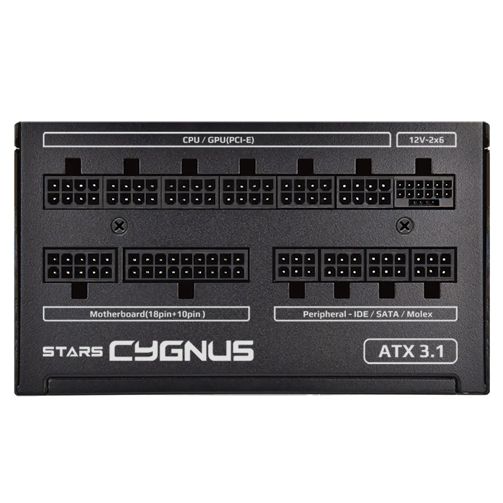 Maxelite Stars Cygnus 850W 80Plus Gold وحدات كاملة Atx3.1 / مدعوم بالطاقة / أصلية عالمية / توصيل دولي #4