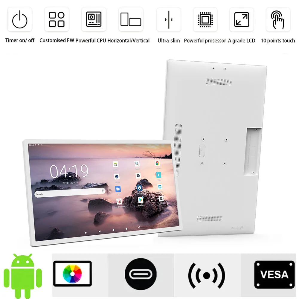

32" Android Wall mounted tablet pc-incell LCD screen, 10-points touch screen,4GB RAM, 32GB onboard flash,Wifi, RJ45, BT, HDMI in