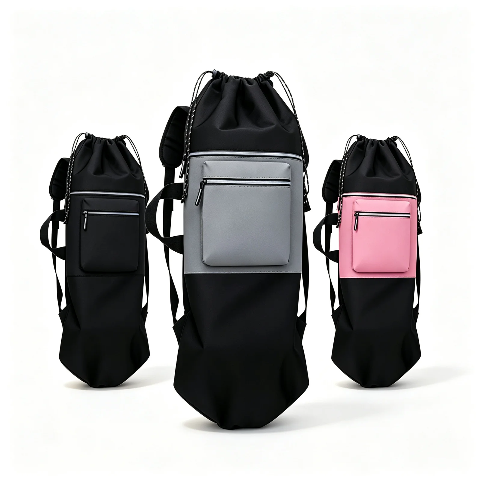 High Capacity Skateboard Case Drawstring Closure Double Shoulder Outdoor Sports Bag Backpack for Adventure
