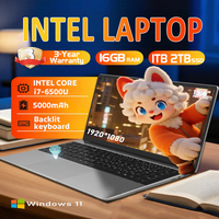 FUCHU 2025 Laptops Intel Core i7-6500U 16GB RAM 1TB 2TB SSD Windows 11 Laptop Fingerprint Unlock Portable Business Study Laptop