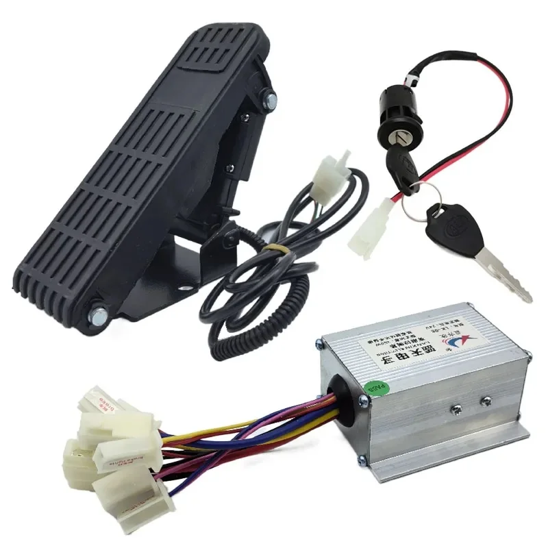 AliExpress TOXIAO Brush Speed Motor Controller Kit with Throttle Pedal 250W 350W 500W 800W 1000W12V 24V 36V 48VElectric Bike