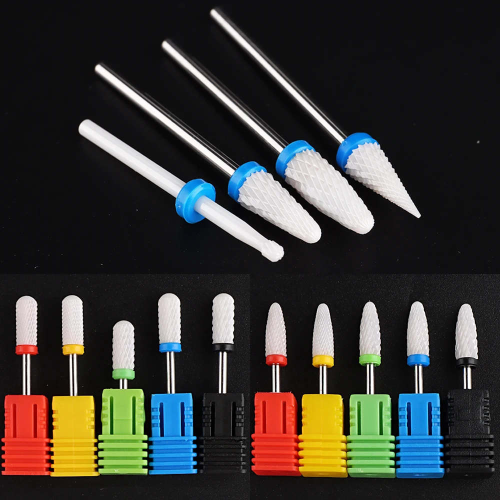 

Ceramic Nail Drill Bits Eletric Sander Machine Cutters For Manicure Remove Gel Polish Pedicure Tools Nails Accesories NTKT01-35