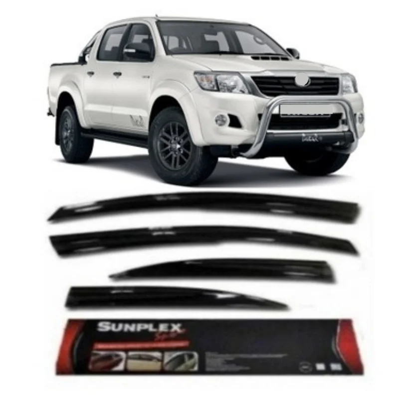 Car window accessories for Toyota HILUX 2006-2018 Sport Style window deflector rain cover visor awnings Exterior Accessory