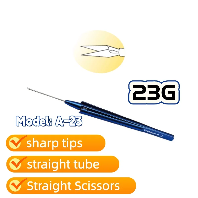 20G23G25GRetinal Scissors Vitreo Retinal Forceps Ophthalmic Surgical Eye Instruments Oftalmologia